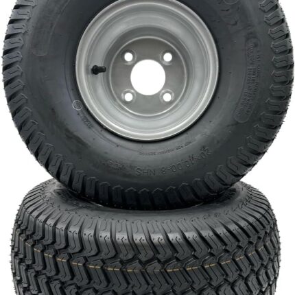 Toro Set of 2 - Silver 20x10.00-8 Lawn Mower Tire and Rim