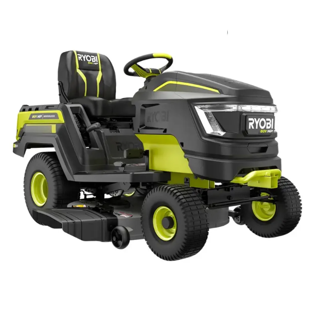 Ryobi 80V HP Brushless 42 in. Battery Electric Cordless Riding Lawn Tractor