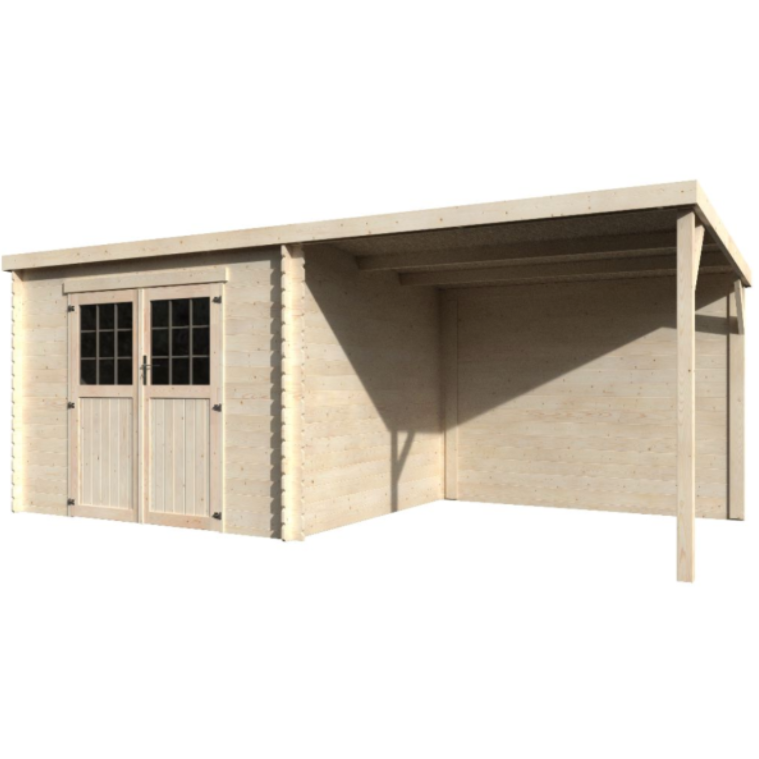 Large wooden shed 18.36 m² High end model